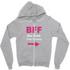 she thinks i'm crazy Zipper Hoodie