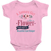 A January Girl Like A Flowers Baby Bodysuit