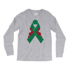 liver ribbon and rose Long Sleeve Shirts