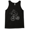 shark riding bicycle bike funny Tank Top