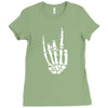 skeleton hand Ladies Fitted T-Shirt