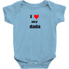 i love my dada Baby Onesie