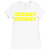 sunday gunday Ladies Fitted T-Shirt