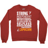 Strong Independent Motivated Capricorn Crewneck Sweatshirt