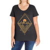 pyramids Ladies Curvy T-Shirt