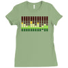 sound activated flashing light Ladies Fitted T-Shirt