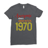 awesome since november 1970 Ladies Fitted T-Shirt