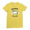 happy to see you Ladies Fitted T-Shirt