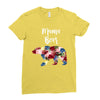 mama bear floral Ladies Fitted T-Shirt