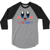 kirby gamer geek snes 3/4 Sleeve Shirt