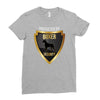 protected by boxer security Ladies Fitted T-Shirt