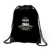 premium vintage 1964 classic perfectly aged limited edition Drawstring Bags