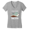 i speak fluent sarcazm Women's V-Neck T-Shirt
