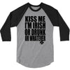 kiss me i'm irish or drunk or whatever t shirt st patricks day funny t 3/4 Sleeve Shirt