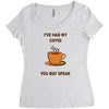 funny coffee Women's Triblend Scoop T-shirt
