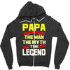 papa the man the myth the legend 2 Zipper Hoodie