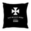not really here tumblr gift present 1880 Throw Pillow