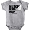 muscles installing Baby Onesie