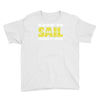 born to sail forced to work Youth Tee
