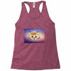 Orange cat Racerback Tank