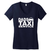 dad taxi funny Women's V-Neck T-Shirt