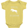 j'peux pas j'ai &eacute;quitation blc Baby Bodysuit