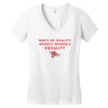 Men's of Quality Respect Women's Equality Women's V-Neck T-Shirt