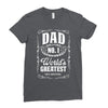 dad number one world's greatest Ladies Fitted T-Shirt