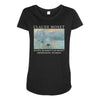 Claude Monet impression Sunrise Maternity Scoop Neck T-shirt