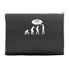 banksy funny human evolution indie Accessory Pouches