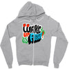 wake up and fight Zipper Hoodie