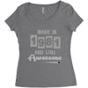 made in 1981 and still awesome Women's Triblend Scoop T-shirt