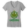 cannabis for medical use only Women's V-Neck T-Shirt