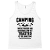 Camping Where Friends And Marshmallow Get Toasted At The Same Time Tank Top