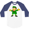 happy saint patrick day simpson 3/4 Sleeve Shirt