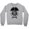 skull with beard Crewneck Sweatshirt