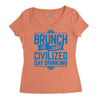brunch day drinking Women's Triblend Scoop T-shirt