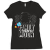 Family Trip To Moon Ladies Fitted T-Shirt