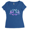 hologram lotus Women's Triblend Scoop T-shirt
