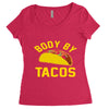 body by tacos funny Women's Triblend Scoop T-shirt