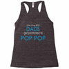 best dad get promoted to pop pop Racerback Tank