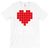 nerd shirt design  herz f&uuml;r nerds computer gaming fun big bang minecr T-Shirt