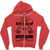 I Am One Blessed Husband Zipper Hoodie