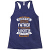 Super Cool Father Of A Freaking Awesome Daughter Racerback Tank