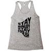 stay hungry stay foolish Racerback Tank