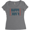 happy july 4th Women's Triblend Scoop T-shirt