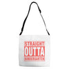 straight outta kindergarten Adjustable Strap Totes