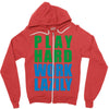 play hard, work lazily Zipper Hoodie