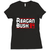 reagan bush '84 Ladies Fitted T-Shirt