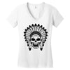 skull Women's V-Neck T-Shirt